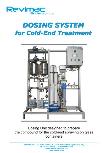 DOSING SYSTEM for Cold-End Treatment End Treatment