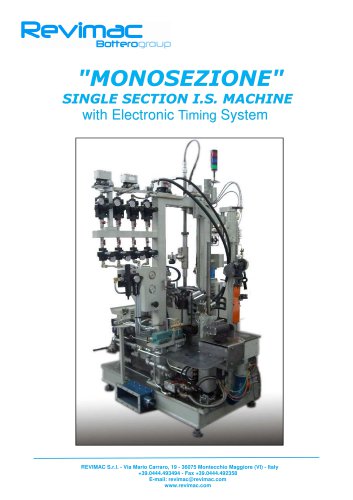 Single section machine