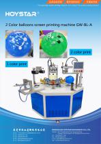 2 Color balloons screen printing machine GW-BL-A