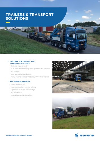 TRAILERS & TRANSPORT SOLUTIONS