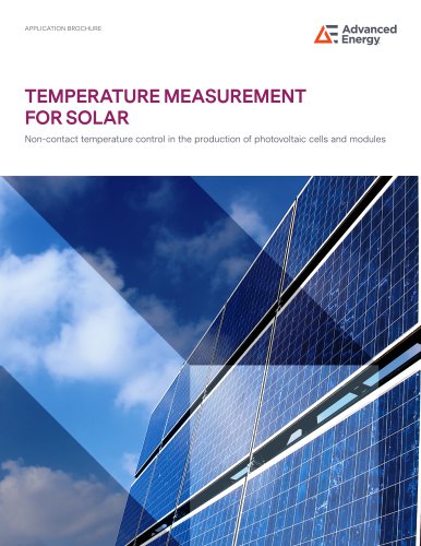 TEMPERATURE MEASUREMENT FOR SOLAR