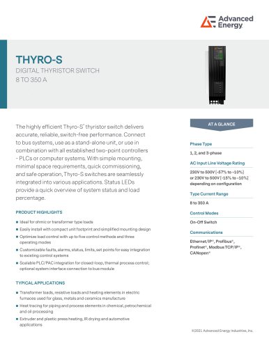 Thyro S Series Datasheet