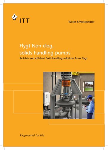 Flygt non-clog solids handling pumps