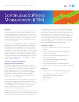 Continuous StiffnessMeasurement