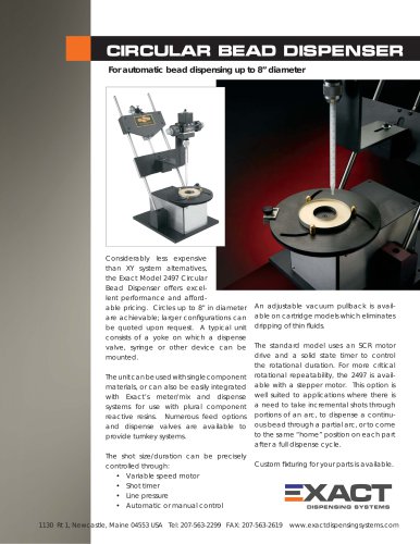 Circular Bead Dispensing System