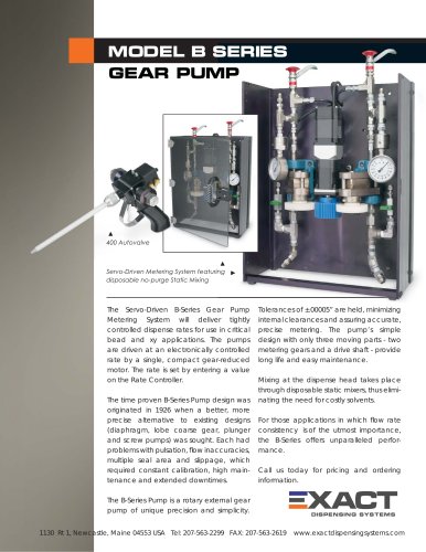 Model B Series Gear Pump