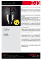 CRESSTO - Z-JB series - datasheet - pressure transmitter - ATEX