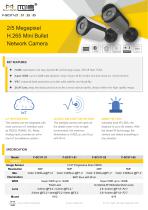 2/5 Megapixel H.265 Mini Bullet Network Camera