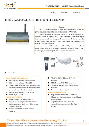 4G Industrial wireless router F3825