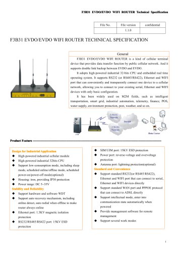 F3B31 Industrial EVDO&EVDO WIFI ROUTER