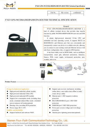 F7423 GPS+WCDMA 3G ROUTER