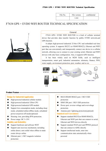 F7634 GPS+EVDO Industrial WIFI ROUTER