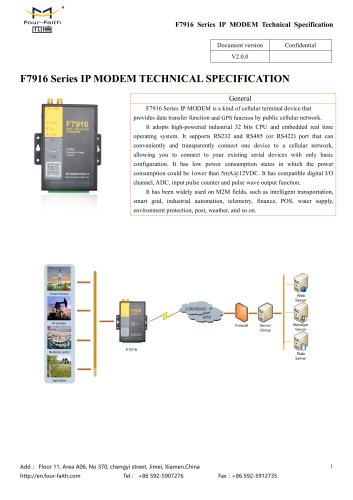 F7916 Series IP MODEM