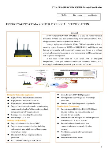 F7930 GPS+GPRS/CDMA ROUTER