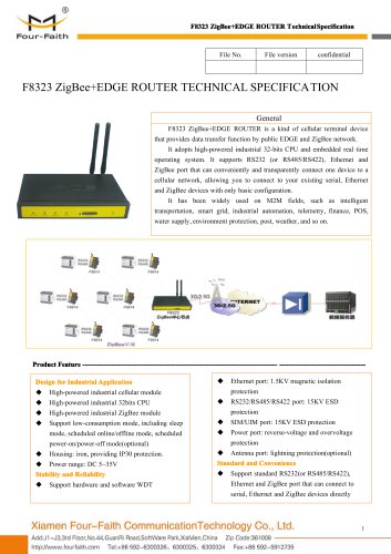 F8323 ZigBee+EDGE ROUTER