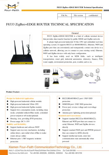 F8333 ZigBee+EDGE ROUTER