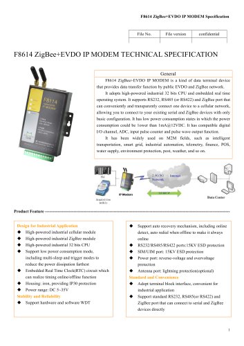 F8614 ZigBee+EVDO,zigbee wireless