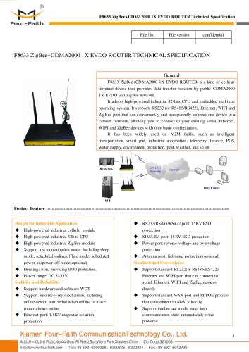 F8633 ZigBee+EVDO ROUTER