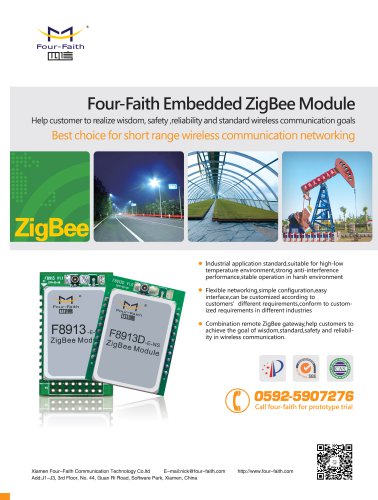 F8913D Embedded Zigbee Module application