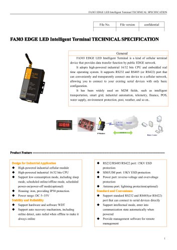 FA303 EDGE LED Intelligent Terminal