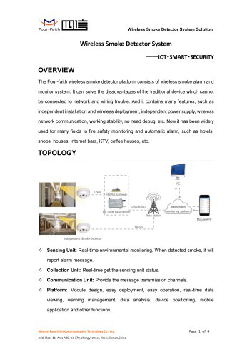 Wireless Smoke Detector System