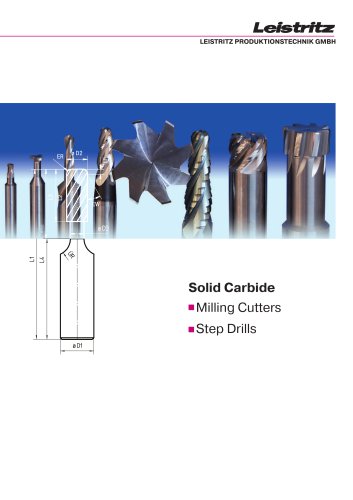 Leistritz Solid Carbide Millers brochure