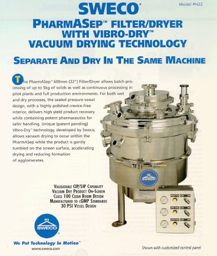 PH22 PharmASep Filter Dryer