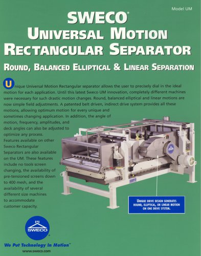 universal motion rectangular separator