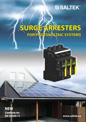 Surge arresters  for photovoltaic systems