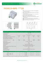 FATECH 40kA surge protector FV20C/3+NPE-275S for AC power system