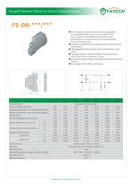 FATECH DIN rail signal surge prtector 12Vdc FS-DR-12/2.9 are applied to control signal double wire circuit in LPZ0 to LPZ3, e.g. RS485 circuit