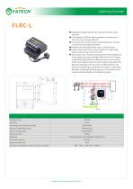 FATECH Lightning strike counter FLRC-L for checking the lightning strike record