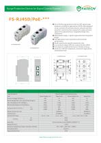 FATECH NEW 1000M PoE surge arrester FS-RJ45D/POE-1000