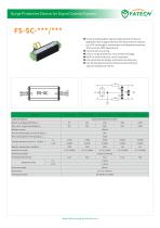 FATECH Screw Clamping data Signal surge arrester FS-SC-12/10 for applied to the surge protection for telecommunications, e.g. SPC exchangers