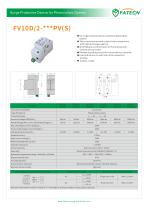 FATECH surge arrester FV10D/2-500PV for DC Solar protection