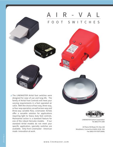 AIR-VAL FOOT SWITCHES