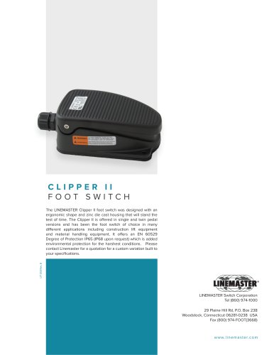 CLIPPER II FOOT SWITCH