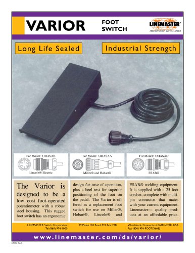 Variable Speed Foot Controls