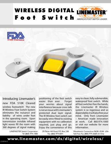 WIRELESS DIGITAL Foot Switch