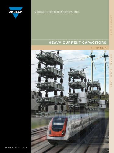 Heavy-Current Capacitors Brochure Vishay ESTA