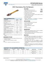 NTCAFLEX05 Series RESISTORS, NON-LINEAR - AUTOMOTIVE TEMPERATURE SENSING