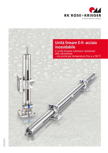 Unit&agrave; lineari E-II-stainless