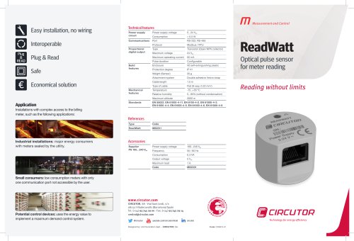 LOC, Optical pulse sensor for meter reading