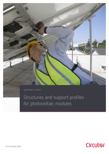 Structures and support profiles for photovoltaic modules