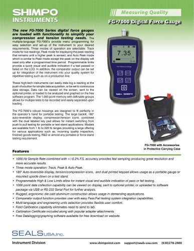 FG-7000 Series Digital Force Gauge