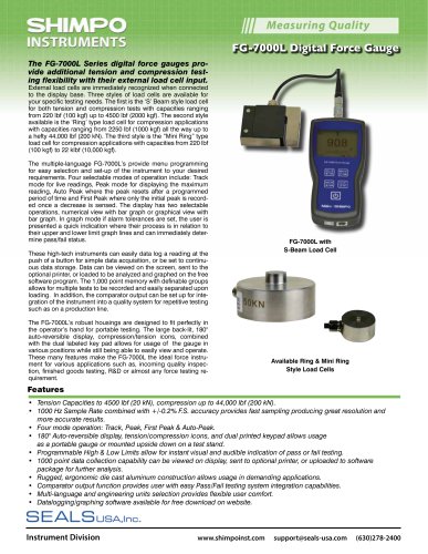 FG-7000L Series Digital Force Gauge