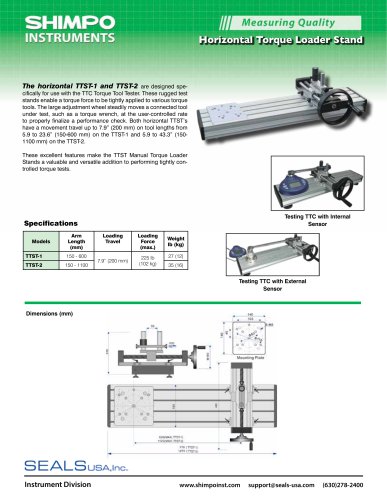 TTST HORIZONTAL TORQUE LOADER STAND