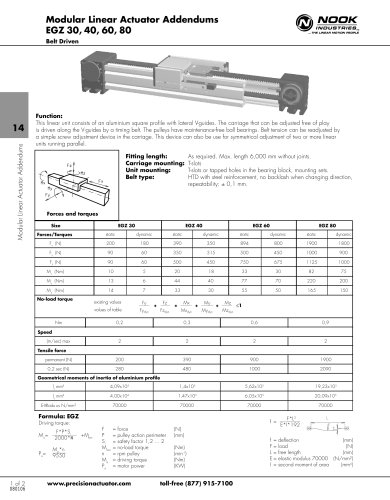 NEW: EGZ MODULAR LINEAr ACTUATOR 