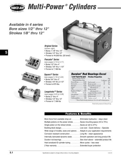 Multi-Power Cylinder section of CV9 Catalog