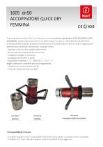 1605 Dry Break 2" femmina/maschio